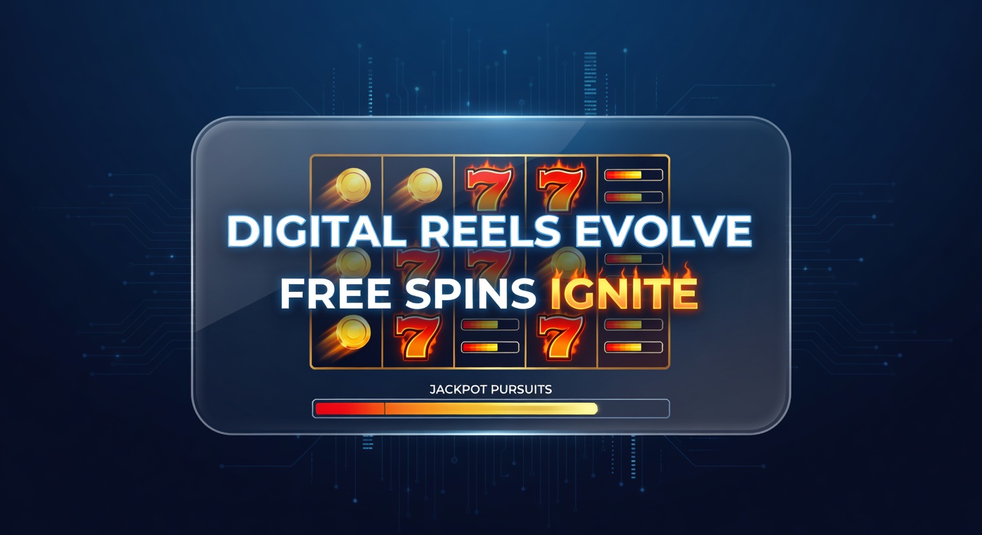 Moderne mobile Video-Slot mit rotierenden digitalen Reels und leuchtenden Free-Spins-Symbolen, die einen progressiven Jackpot andeuten
