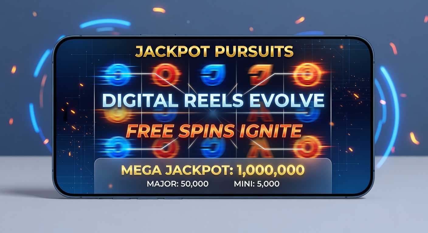 Smartphone-Bildschirm mit einem Video-Slot in Free-Spins-Modus, wo Jackpot-Anzeige blinkt und Reels mit goldenen Symbolen rotieren